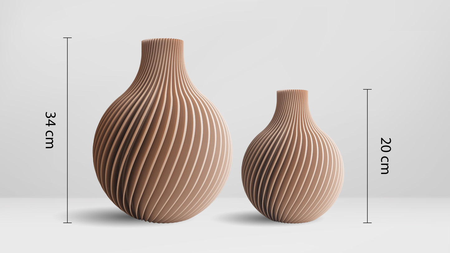 Latte bruine vaas - Atrani