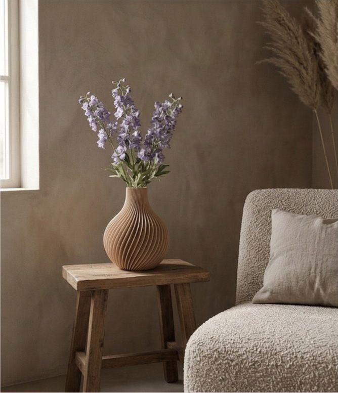 Latte bruine vaas - Atrani